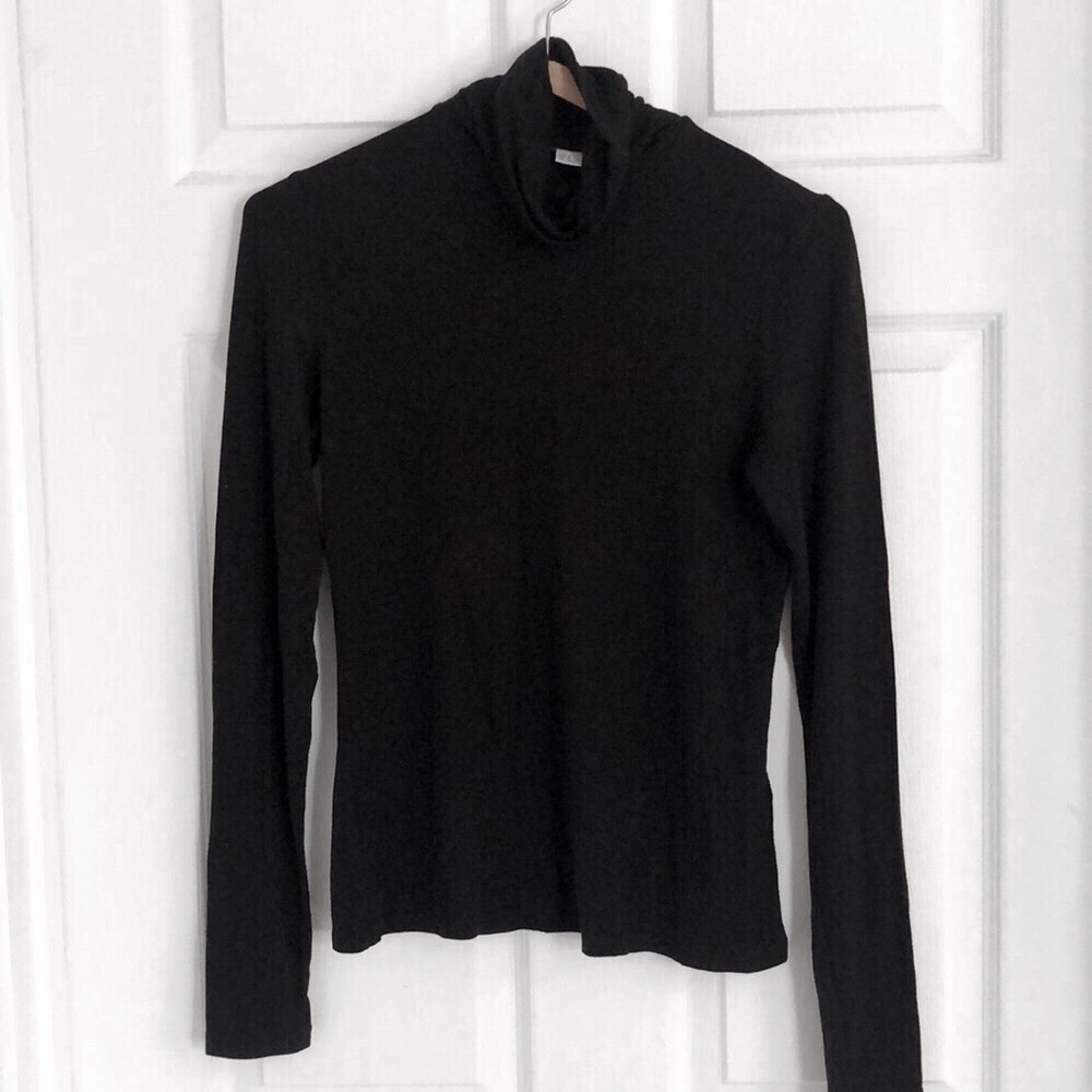 Plain black turtleneck from H&M